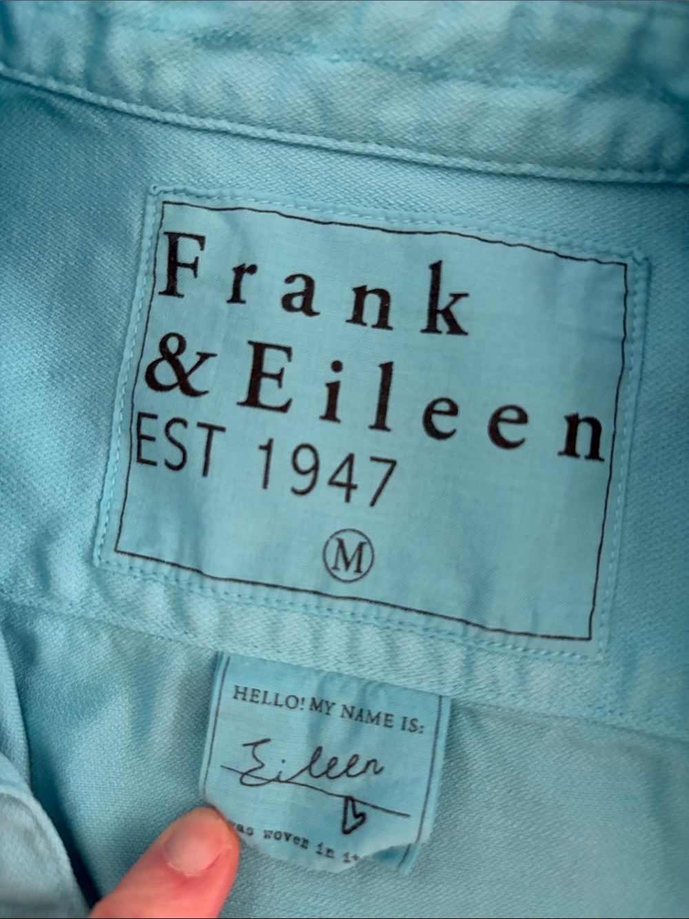 Frank & Eileen women’s Sky Blue Casual Button-Down Shirt - Picture 2 of 2